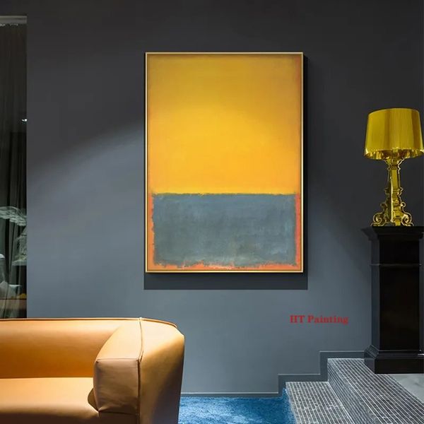 Mark Rothko Abstracto de obras de arte de arte estampados de pintura al óleo de holograma Arte de pared Fotos de la sala de estar Decoración de la oficina en el hogar