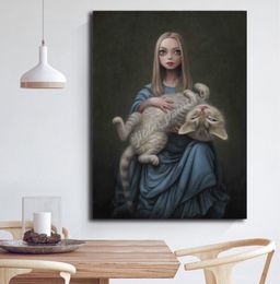 Mark Ryden Cat Art Show Wallpaper Wall Art Canvas Posters Prints Schilderij Muur Foto's Voor Kantoor Slaapkamer Home Decor Framework9146486