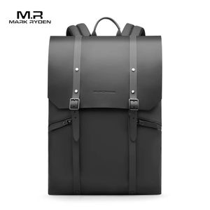 Mark Ryden Durable hombres Casual ligero ordenador impermeable Mochilas mochila de 15 pulgadas bolsa negra mochila para ordenador portátil 240108