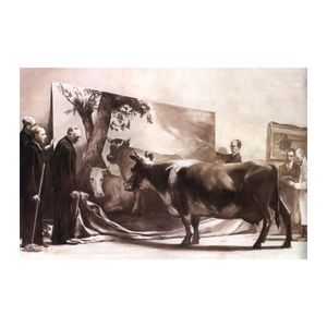 Mark Tansey The Innocent Eye Test 1981 Painting Poster Print Home Decor Framed of Unframed Photopaper Material