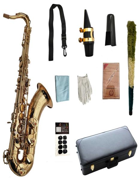 Mark VI Tenor Saxophone Bb Tune laiton plaqué laque or bois Instrument avec étui Golves Accessories8228506