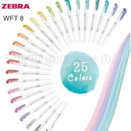 Marqueurs 10 nouvelles couleurs Zebra WFT8 Mildliner double pointe surligneur Zachte Borstel Schilderen marqueur stylo Japanse Briefpapier Origine
