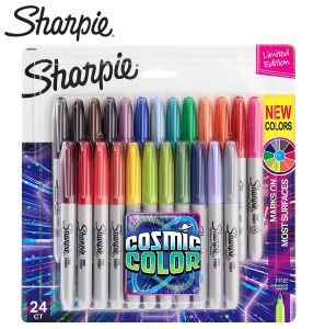 Marcadores 12/24 colores American Sharpie Rotulador permanente Rotulador industrial sin polvo 1,0 mm Laboratorio Tatuaje Pluma Suministros estacionarios