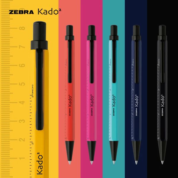 Marqueurs 1pcs Japon ZEBRA Limited Stylo à bille Échelle Marquage Tige métallique 0,7 mm Noir pour une écriture fluide et un centre de gravité bas pour les étudiants