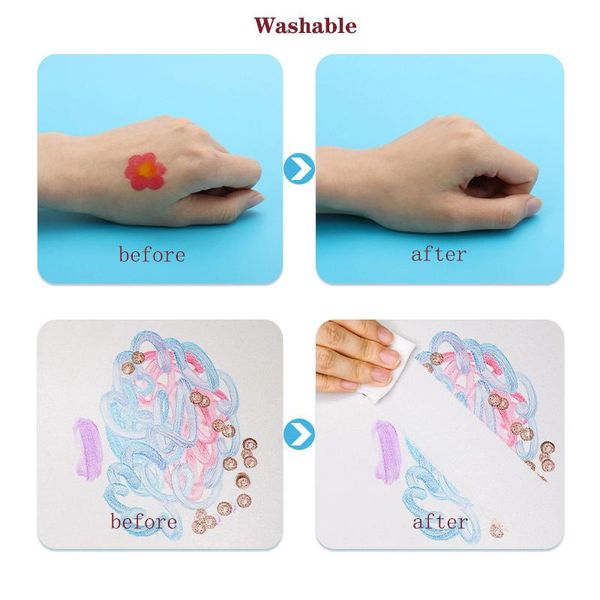 Marcadores 3 uds marcadores de tinta pincel rotuladores de puntos para niños Manga dibujo bolígrafos artísticos suministros de arte para regalo de bebé el punto de 12mm se puede fregar