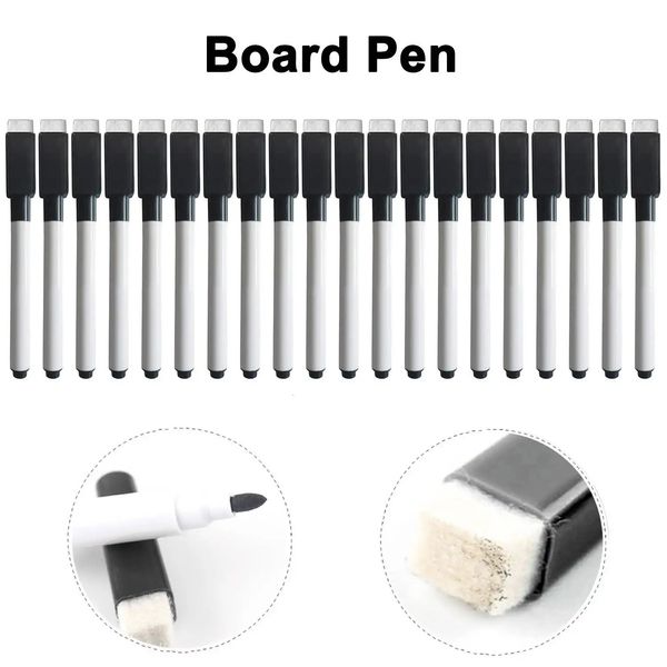 Marqueurs 40 pièces stylos marqueurs pour tableau blanc stylos magnétiques avec capuchon de gommes pour bureau maison école écriture papeterie 231124