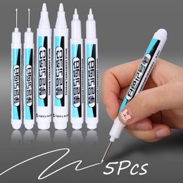 Marqueurs 51 pièces stylo marqueur blanc huileux stylos graffitis imperméable à l'eau permanent gel crayon pneu cahier verre peinture stylo 0.7mm 1mm 2.5mm 231115