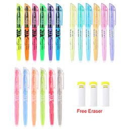 Markers 6pcs Piloot SW-FL FRIXION WEESBARE HOPELIGER Pastel kleur fluorescerende markerpen 18 kleuren Japan kawaii stationery 230203