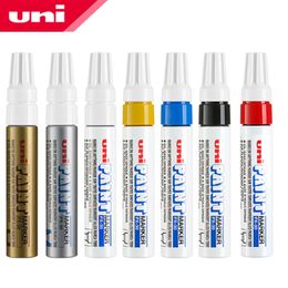 Markers 7 stks Japan UNI PX-30 Verf Pen Dikke Woord Brede Touch Up Pen Notities Industriële Pen Schuine Kop Dikke Vette Permanente Marker 230826