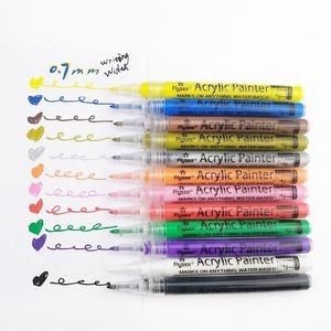 Markers 80 kleuren 0,7 mm 2,0 mm gekleurde acrylverf markeerstift set schilderen op rotsglas canvas metaal keramiek hout kunststof kunstbenodigdheden