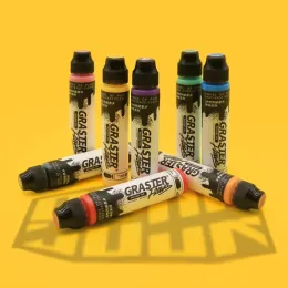 Marqueurs GRASTER 10mm Graffiti Flowing Pen Stylo marqueur imperméable à pigment acrylique respectueux de l'environnement, inodore et à haute couverture