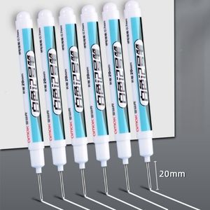 Markers Haile 07 mm witte verfmarkering Pen 20 cm diepe gat set waterdichte permanente olieachtige s voor rotshouten metalen glazen tegels 230503