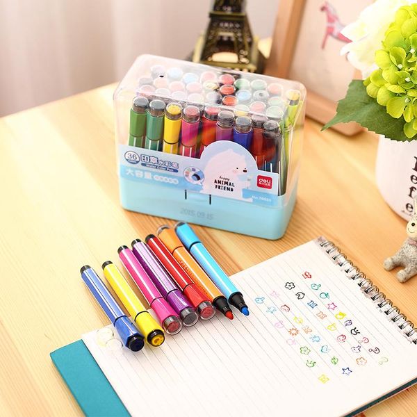 Marqueurs Ventes chaudes Efficace cadeau pour enfants fournitures scolaires marqueur d'art pour enfants avec joint peut laver stylo de couleur à l'eau stylo de peinture pour enfants avec joint