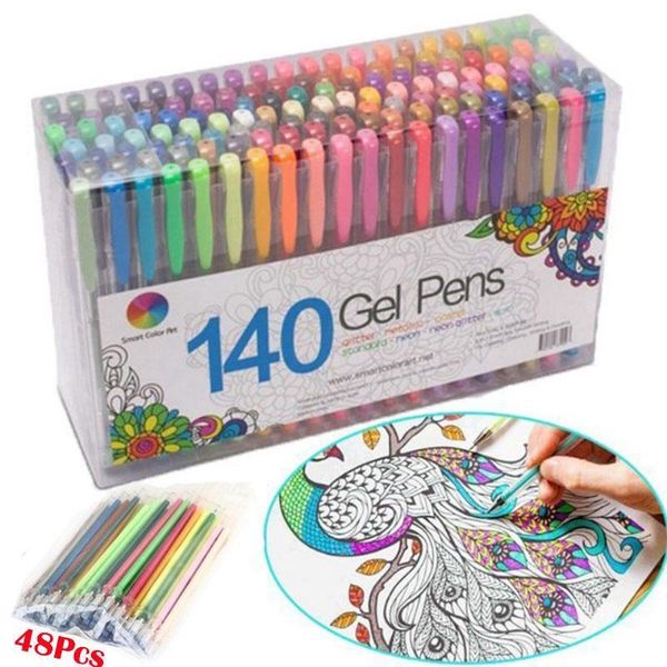 Marqueurs Marqueur Ensemble Aquarelle Peinture Stylo Noyau Pour Enfants Art Fournitures École Lavable Cadeaux De Noël 3648 Couleurs Recharges 230523