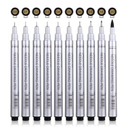 Marqueurs Micron aiguille dessin stylo étanche Pigment Fine ligne croquis marqueurs stylo pour écrire main peinture anime Art fournitures 10 tailles