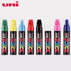 Markers Een Stuk Uni Posca Pc17k Verf Marker Penextra Brede Tip15mm 8 kleuren Beschikbaar Rotulador