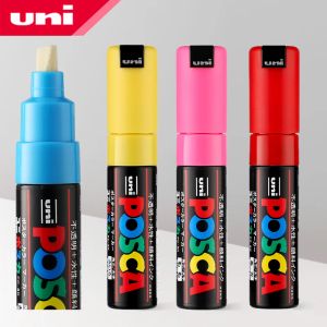 Markers Eén stuk Uni Posca Pc8k Verfmarkeerstift Brede punt 8 mm 15 kleuren beschikbaar