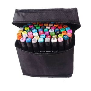 Markers Penkleuren Dual Tips Alcohol Grafische schetsen voor Bookmark Manga Drawing Art Supplies 220929