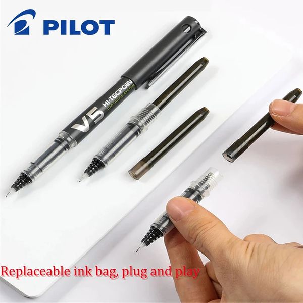 Marqueurs Pilot V5 Cartouche remplaçable par liquide directe améliorée Stylo à gel roulant BXC-V5 / V7 Gel 0,5 mm / 0,7 mm Cartouche d'encre remplaçable 231124