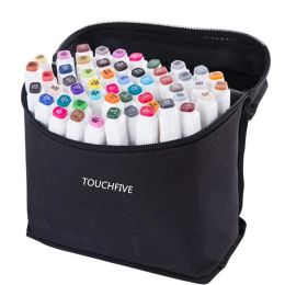 Marqueurs Touchfive 1 Couleurs Single Art Markers Brush Pen Sketch Based Based Markers Double Head Manga Drawing stylos Art Supplies