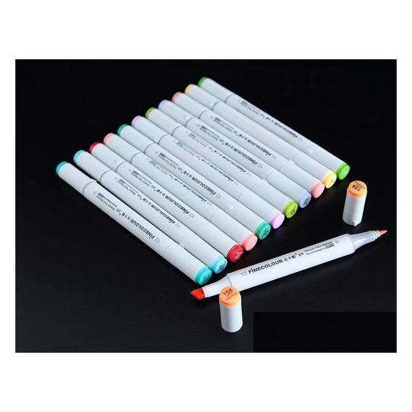 Marqueurs En Gros La Deuxième Génération Finecolour Marqueurs Stylos Stylo Croquis Peint À La Main Art Peinture 160 Couleurs Pour Choisir Avec Sac Cadeau Dhah7