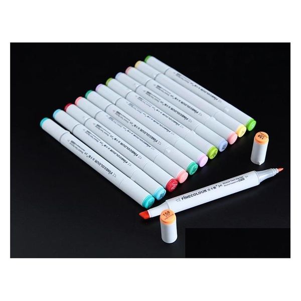 Marqueurs En Gros La Deuxième Génération Finecolour Marqueurs Stylos Stylo Croquis Peint À La Main Art Peinture 160 Couleurs Pour Choisir Avec Cadeau Ba Dh7Iy