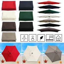Market Patio buitenschaduw Formosa Covers 9ft Paraplu vervangende luifel 8 ribben UV-beschermende en waterbestendige polyester luifelhoes JY24