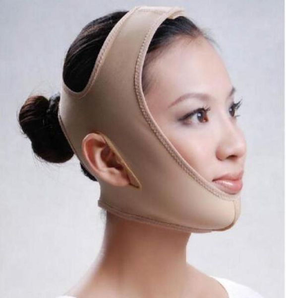 Marketing bandage minceur du visage forme de la courroie de la peau et levage réduisent le masque de visage double menton mince 442488
