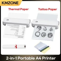 MarkLife A4 Portable Mini Thermal Imprimante Wireless Bluetooth Tattoo Spolcil Transfer Paper Deux-en-One Fonction