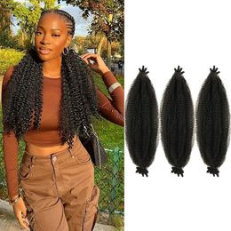 Marley Twist Vlechthaar 16 inch Synthetisch verend Afro Twist Hair Extensions Zachte Locs Gehaakt haar Synthetisch Spring Twist Haar