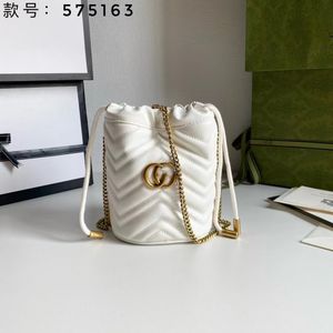Marmont Mini sac seau sac à bandoulière design pochette sacs à main de luxe femmes blanc sac à bandoulière en cuir véritable
