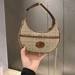 Marmont mini designer tas van topkwaliteit halvemaanvormige tas halve maan handtas portemonnee retro ketting crossbody schoudertassen canvas klassieke letter bedrukte rits