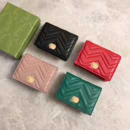 Luxe Marmont 466492 pochette clé avec boîte porte-cartes design hommes Guicci porte-monnaie en cuir femmes pochettes porte-monnaie portefeuille portefeuilles porte-passeport portafoglio