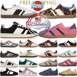 Gratis verzending Maroon Handbal Spezial Black Platform Bold Clear Pink Running Outdoor Mesa Gum Pop Aluminium Blackgum Brown Mens Dames Casual schoenen Hoge kwaliteit