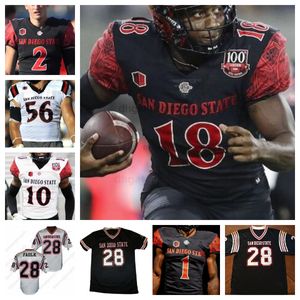 Marshall Faulk San Diego State Aztecs Football Jersey College Sheldon Canley Kenan Christon Darius Hyde Mekhi Shaw Chance Bell hommes femmes jeunes enfants