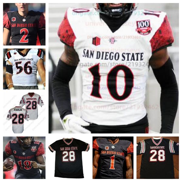 Marshall Faulk San Diego State Aztecs Football Jersey College Mark Redman Christian Jones Raphael Williams Jr. Martin Blake Phillippe Wesley hommes femmes jeunes enfants