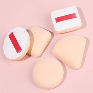 Marshmallow Ronde Driehoek Fluwelen Poeder Cosmetische Bladerdeeg Mini Schoonheid Spons Groter In Natte Foundation Make-up Puff Tools