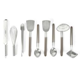 Martha Stewart Ensemble de 9 gadgets et outils de cuisine en acier inoxydable - Passe au lave-vaisselle