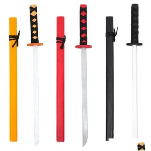 Vechtsporten 3 stuks Japanse Samurai Houten Katana Speelgoedverf Cosplay Accessoires Training Drop Delivery Sport Buiten Fitnessbenodigdheden Ot8Sa