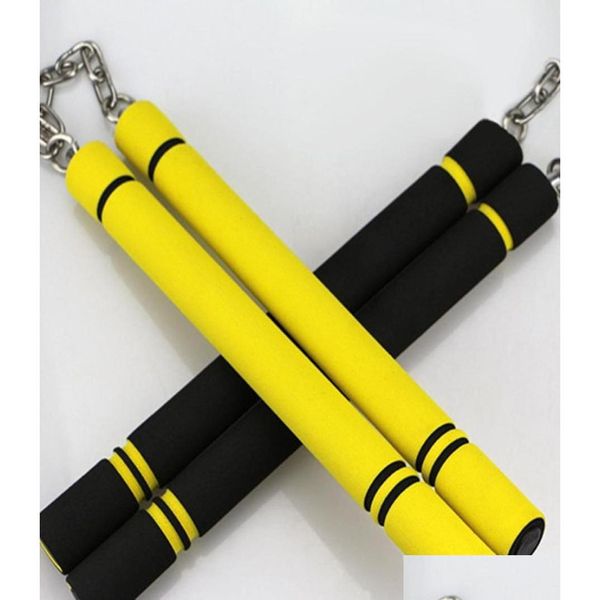 Nunchucks d'arts martiaux Bruce Lee Mousse Nunchakus Pratique Performance Kung Fu1617877 Livraison directe Sports de plein air Fournitures de fitness Dh1Os