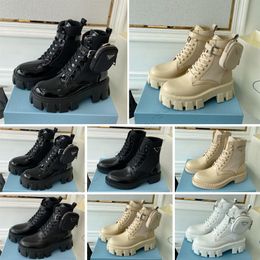 Martin Boots Combat Boots Ankle Boots Women Rois Militair geïnspireerde nylon zakje verbonden aan de enkel met riem 35-46