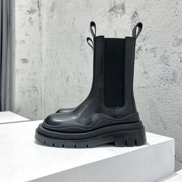 Martin Boots Pareja Boots Chelsea Leather Mid-Leg-Leg B V Hombre y mujer Botas Diseñador de lujo NUEVO ELEMBRA DE MAR MEDIO Y LA PLATABA DE INVIERN