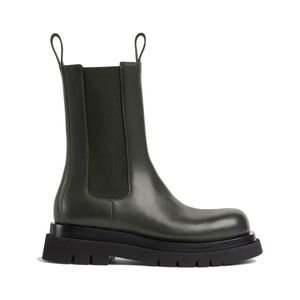 Martin Boots Mujer Bott Slip-on Tobillo Bota de diseñador 5 cm Tacón grueso Negro Blanco con Rosa Verde