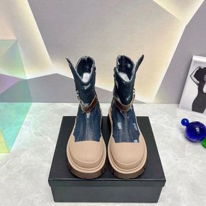 Bottes Martin de Cowboy perforées pour femmes, chaussures en cuir à manches mi-longues, Mini bottes classiques australiennes 35-40