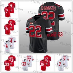 Marvin Harrison Jr. Ohio State Buckeyes NCAA College Football Jerseys 2 Chris Olave Crianças Homens Mulheres C.J.