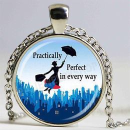 Mary poppins fantaisie fille image collier collier fait main bijoux272u