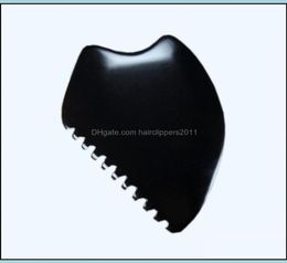 Mas Stones Rocks Health Beauty Big Gua Sha Facial Body Tools Guasha SCRA Bian Scraper Tool Black Quqxs1022972