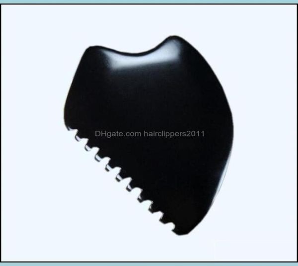 Mas Stones Rocks Health Beauty Big Gua Sha Facial Body Tools Guasha SCRA BIAN SCRAPER Tool Black Quqxs3259984