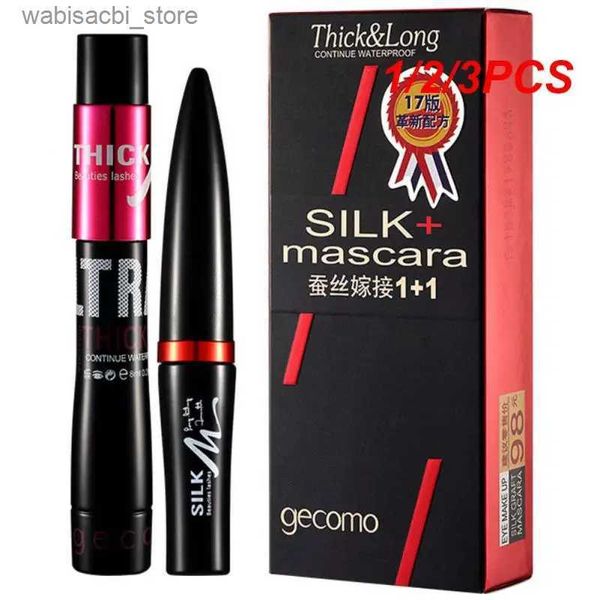 Mascara 1/2 / 3pcs Curly Star Eyelashes Makeuvrège imperméable pour une longue période de mascara étanché