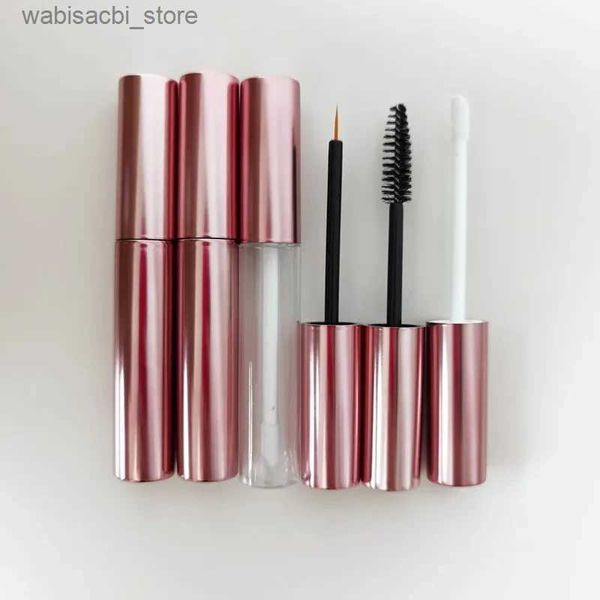 Mascara 10-100pcs 10 ml tubos de brillo de labios vacíos recipientes de mascaras delineador de ojos Tubo de ojos Cosco Botella líquida Lipgisco de labio Viajamiento Púrpura L49